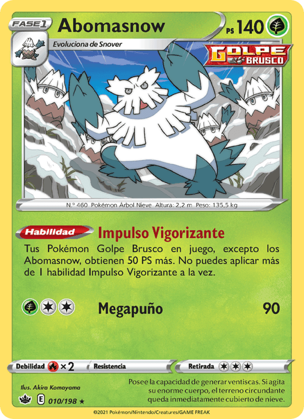 Abomasnow, carta 10 di Reinado Escalofriante