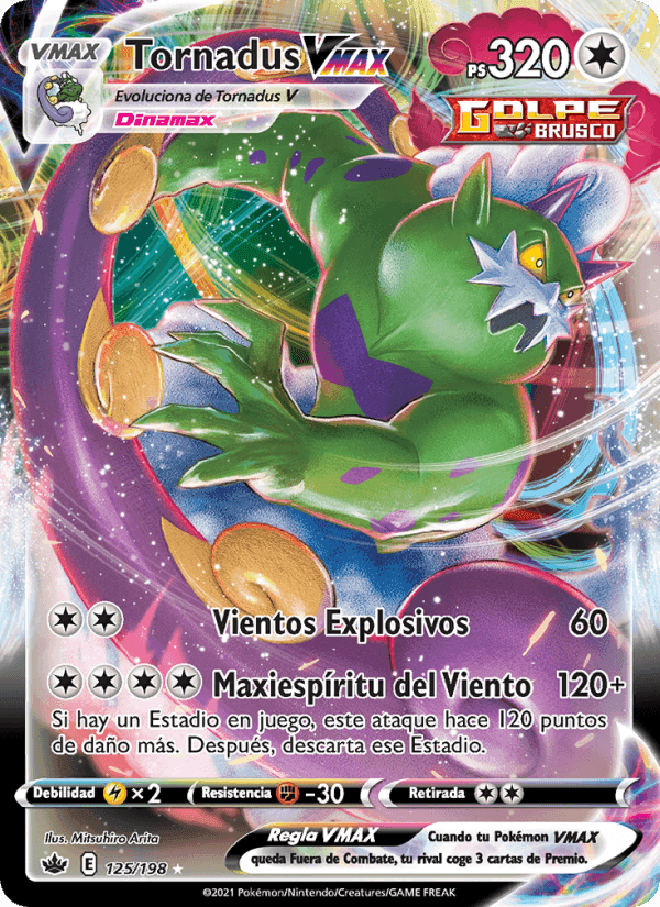 Tornadus VMAX, card 125 from Reinado Escalofriante