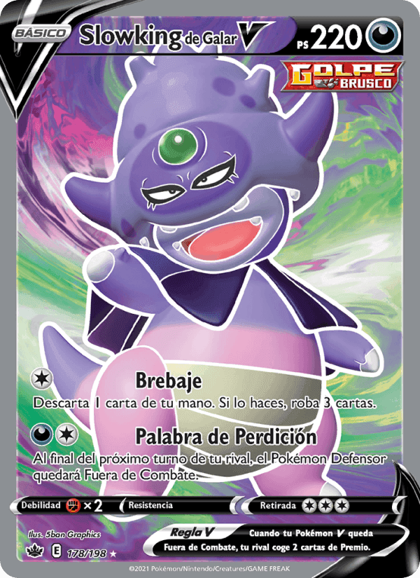 Slowking de Galar V, card 178 from Reinado Escalofriante