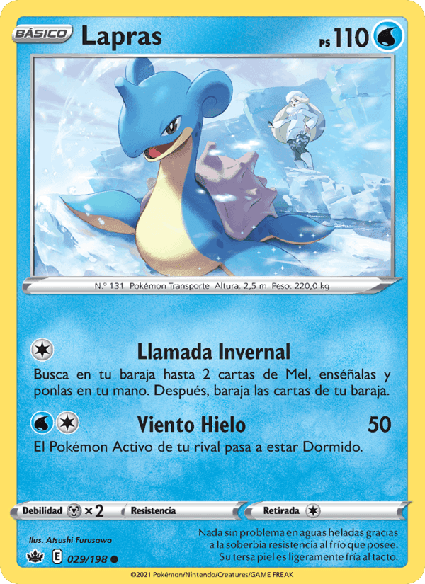 Lapras, carta 29 di Reinado Escalofriante