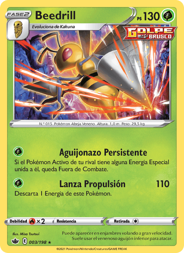 Beedrill, carta 3 di Reinado Escalofriante
