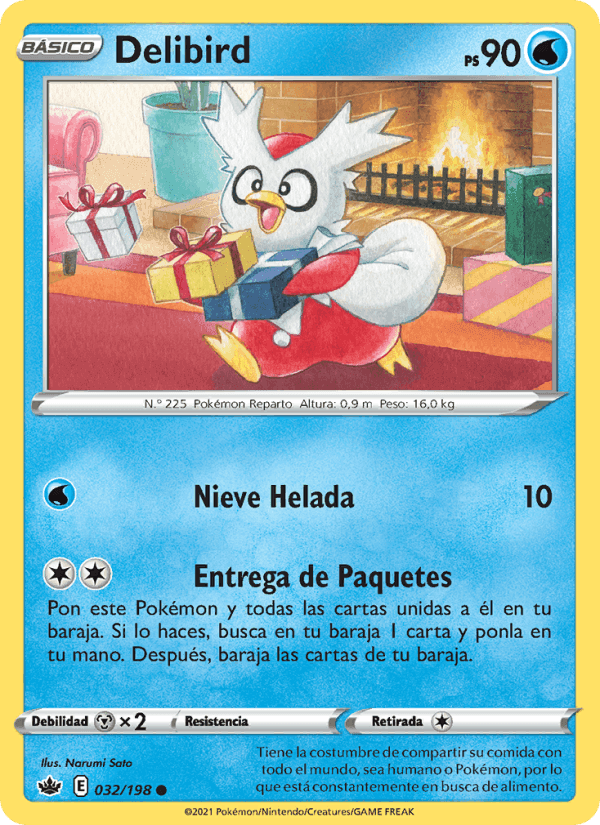 Delibird, carta 32 di Reinado Escalofriante
