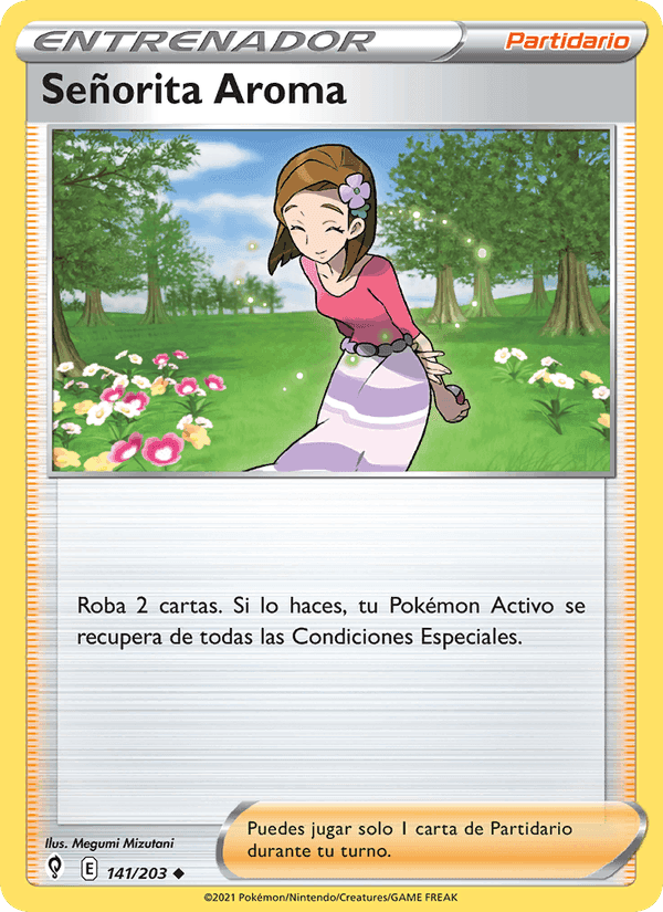 Señorita Aroma, card 141 from Cielos Evolutivos