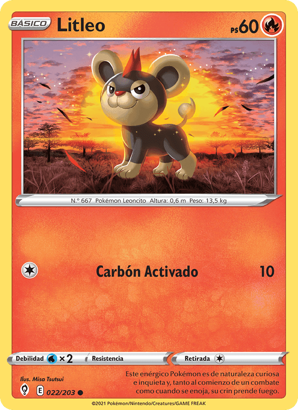 Litleo, carte 22 de Cielos Evolutivos