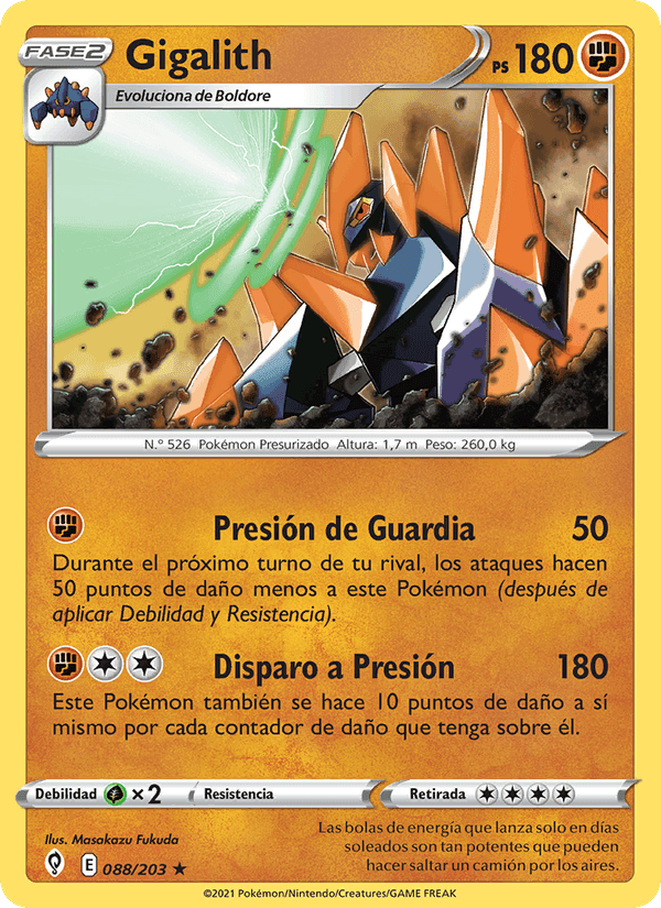 Gigalith, card 88 from Cielos Evolutivos