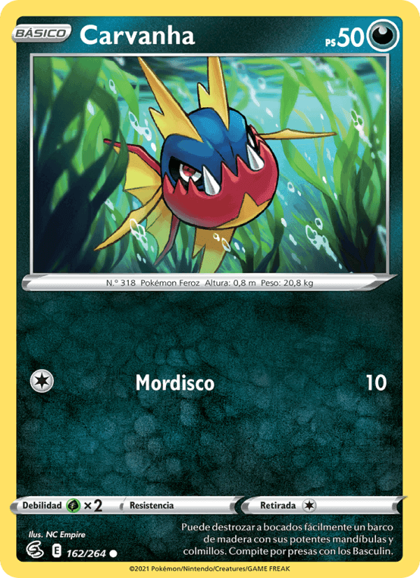 Carvanha, card 162 from Golpe Fusión