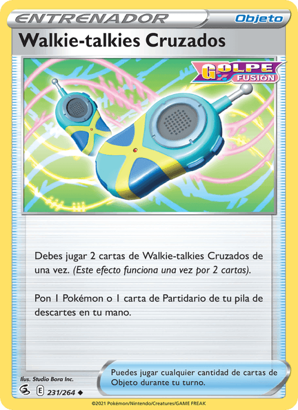 Walkie-talkies Cruzados, card 231 from Golpe Fusión