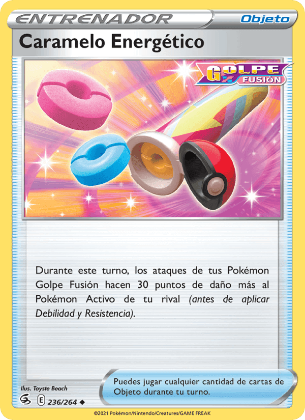 Caramelo Energético, card 236 from Golpe Fusión