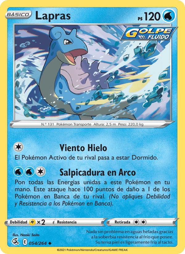 Lapras, carta 54 di Golpe Fusión