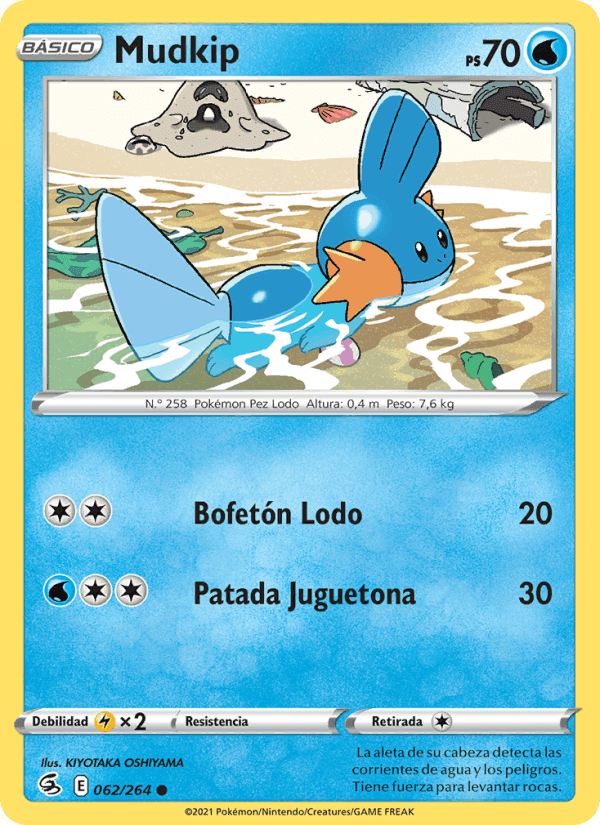 Mudkip, carte 62 de Golpe Fusión