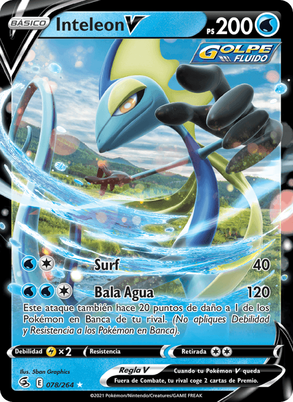 Inteleon V, card 78 from Golpe Fusión