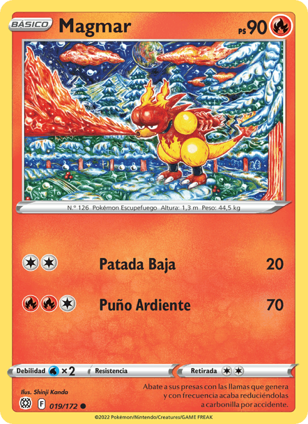Magmar, carta 019 de Astros Brillantes