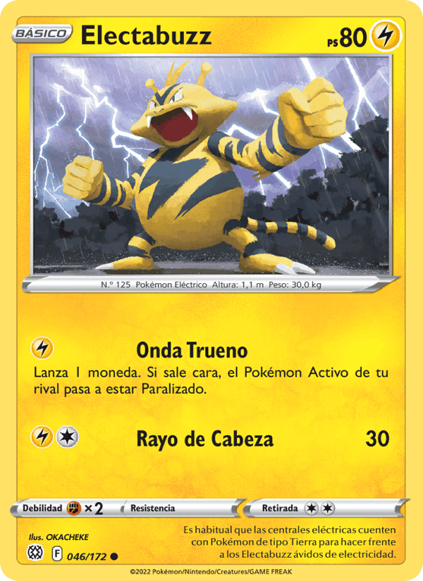 Electabuzz, card 046 from Astros Brillantes