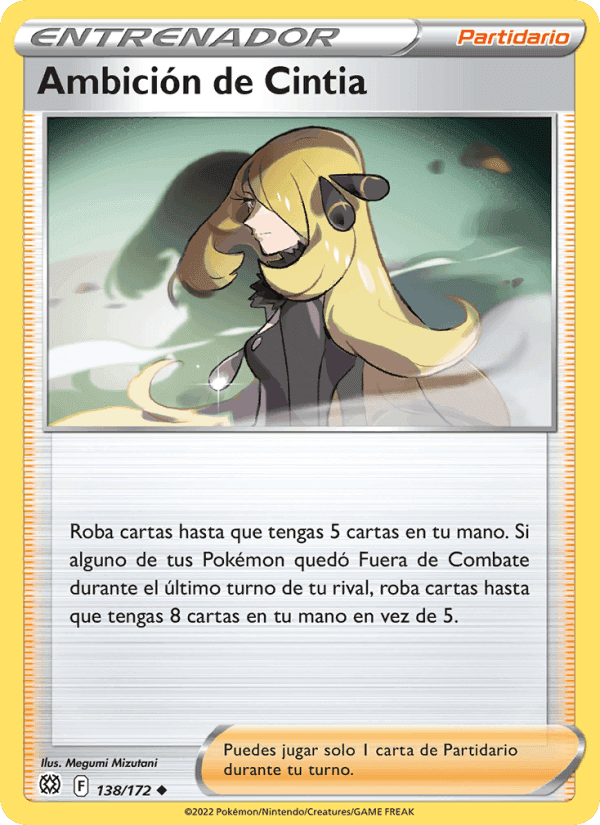 Ambición de Cintia, card 138 from Astros Brillantes