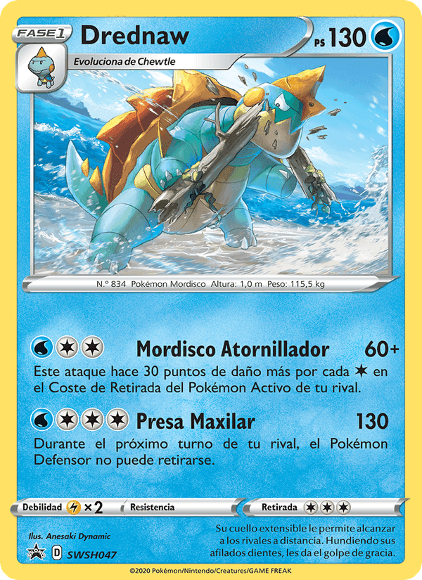 Drednaw, carta SWSH047 di Cartas de promoción ESES