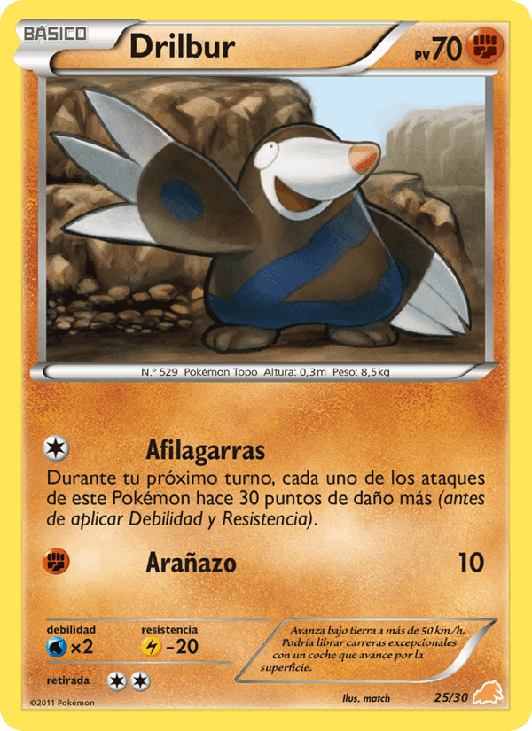 Drilbur, carta 25 de Kit de Entrenador BW (Excadrill)