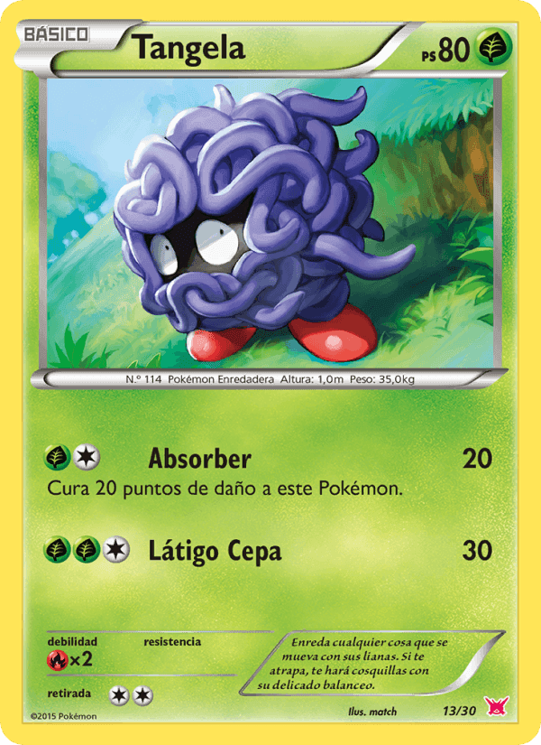 Tangela, carta 13 di Kit de Entrenador XY (Latias)