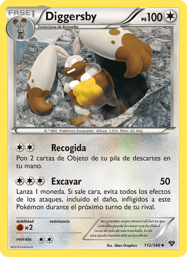 Diggersby, carta 112 de XY