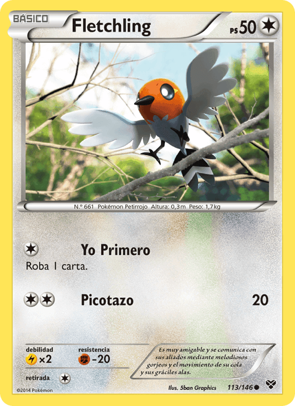 Fletchling, card 113 from XY