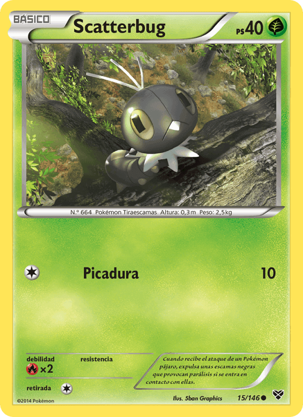 Scatterbug, carta 15 de XY