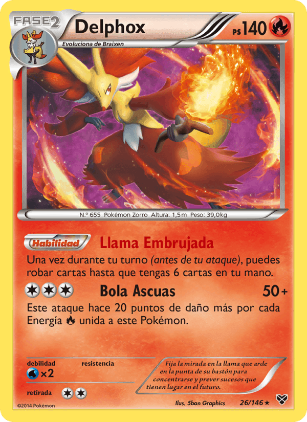 Delphox, carta 26 de XY