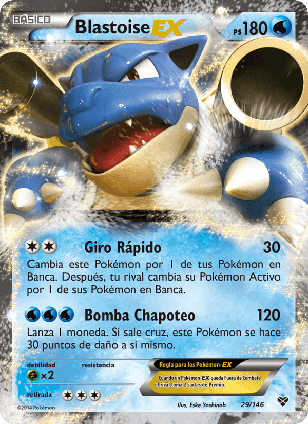 Blastoise EX, carta 29 de XY