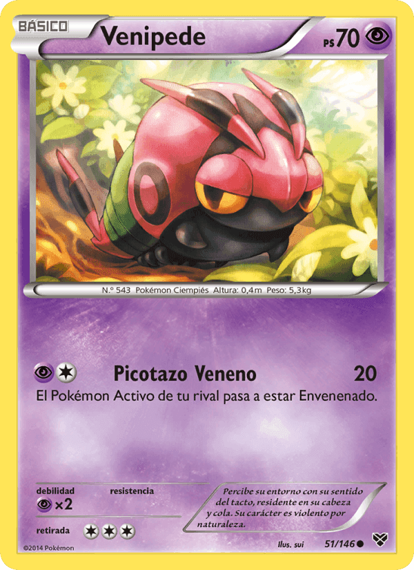 Venipede, carta 51 de XY