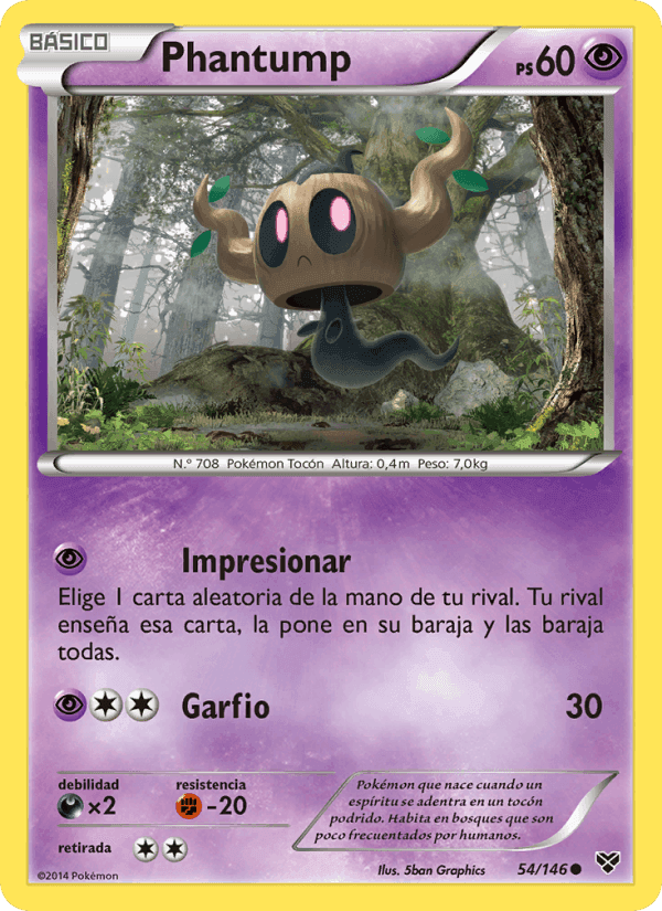 Phantump, carta 54 de XY