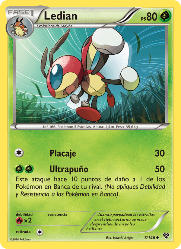 Ledian, carta 7 de XY