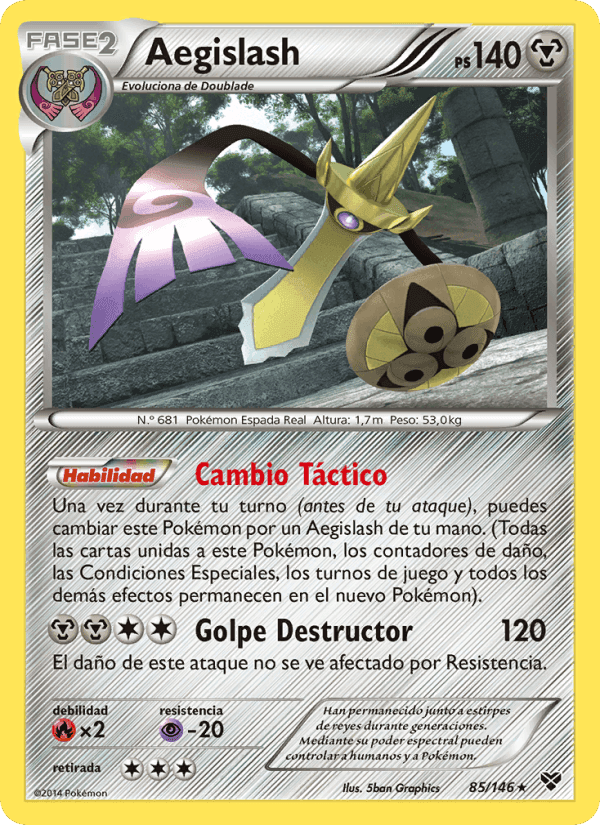 Aegislash, card 85 from XY
