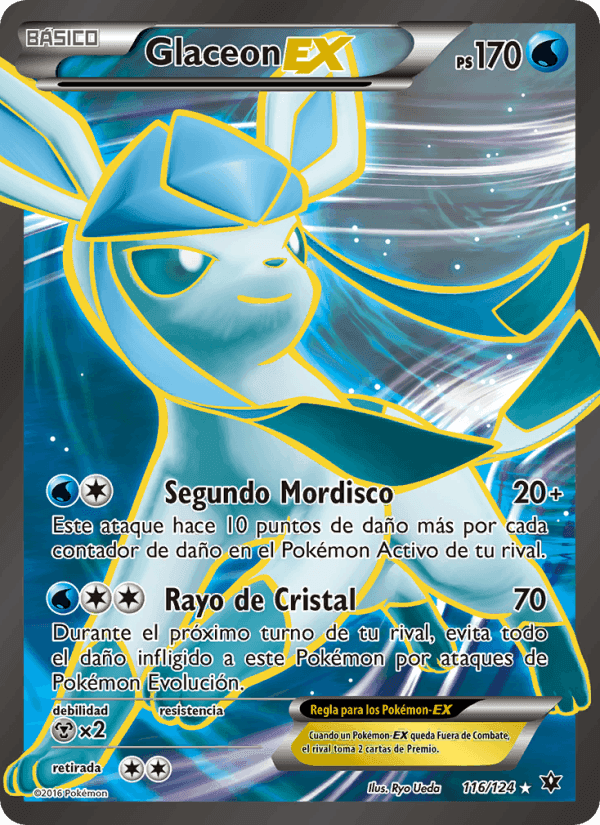 Glaceon EX, card 116 from Destinos Enfrentados