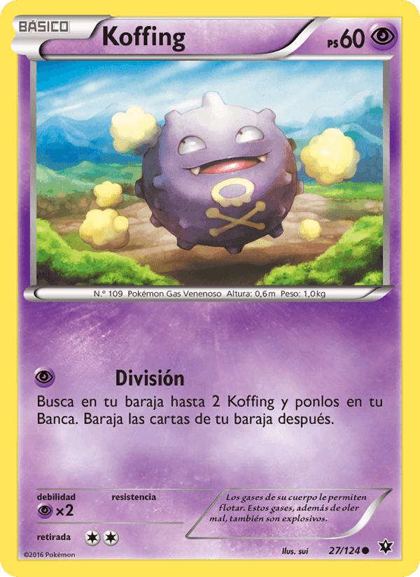Koffing, carta 27 de Destinos Enfrentados
