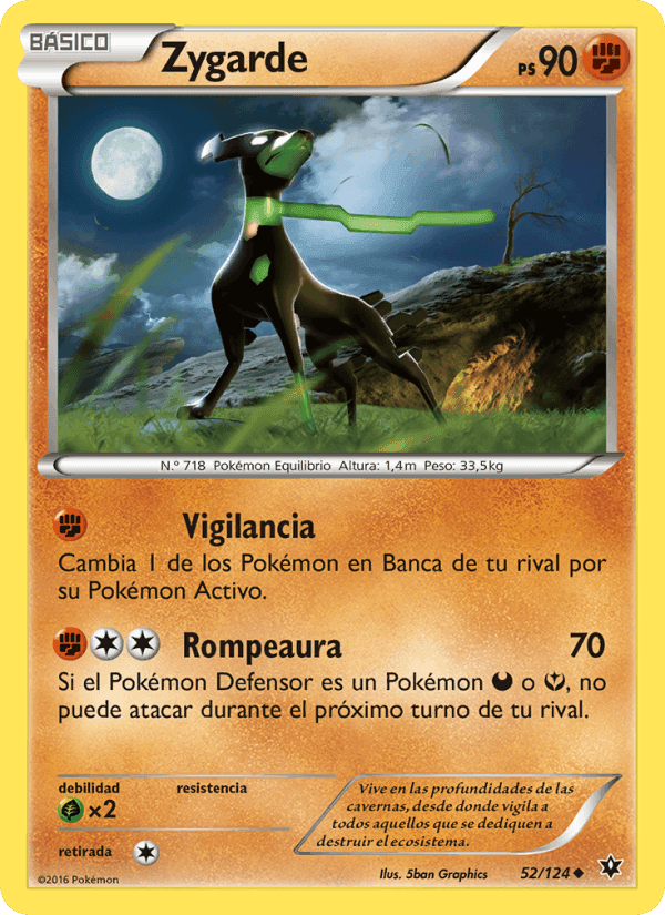 Zygarde, carta 52 de Destinos Enfrentados