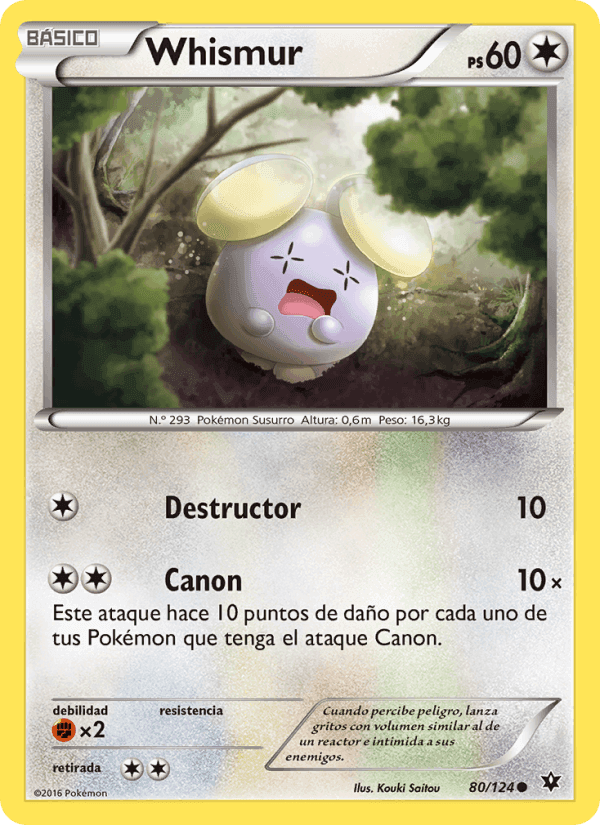 Whismur, carta 80 de Destinos Enfrentados