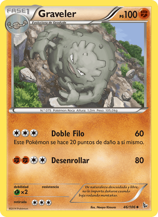 Graveler, carta 46 di Destellos de Fuego