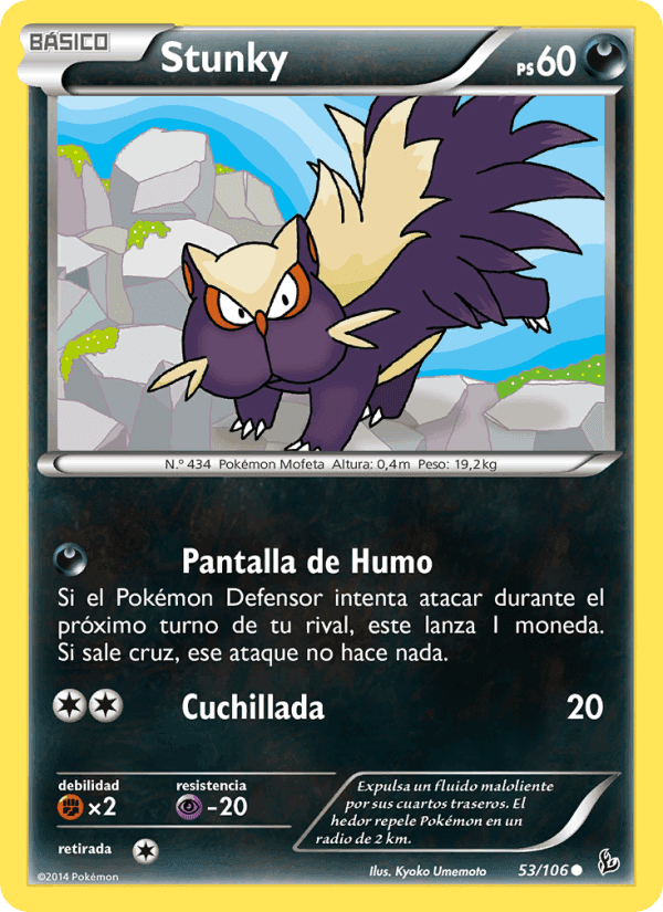 Stunky, carta 53 di Destellos de Fuego