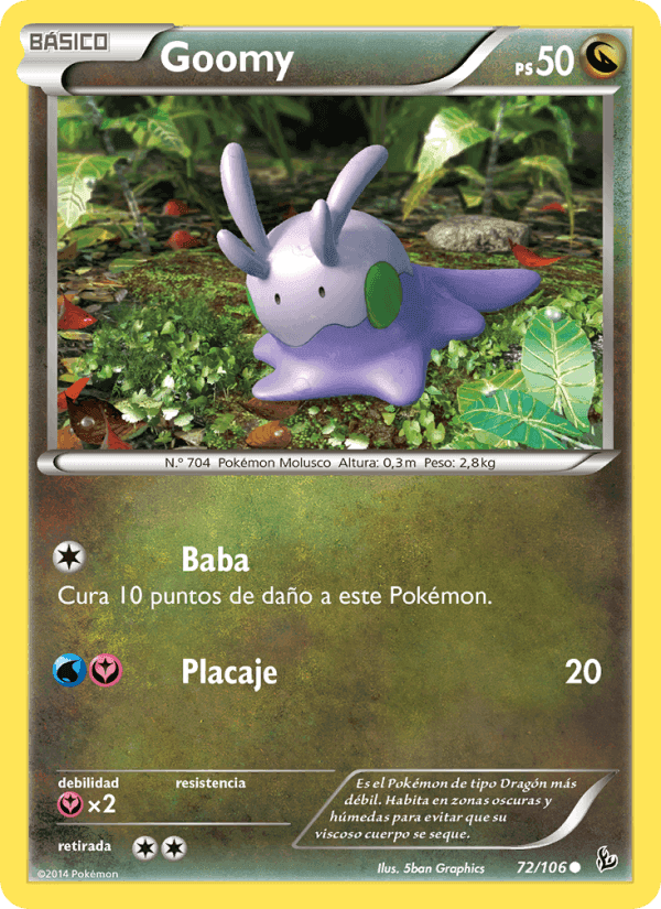 Goomy, card 72 from Destellos de Fuego