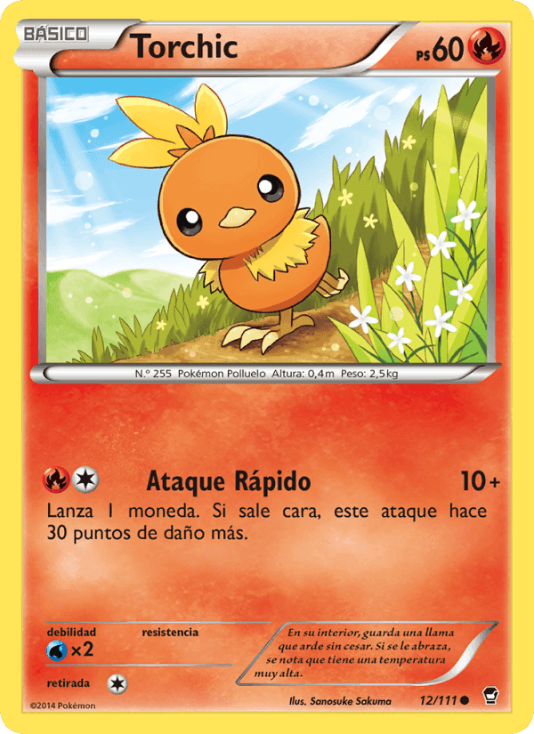 Torchic, carta 12 de Puños Furiosos