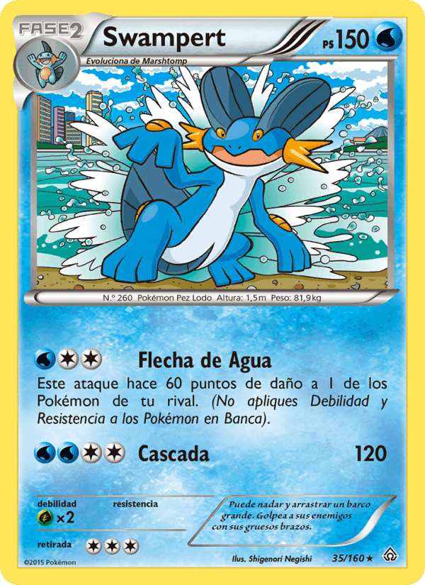 Swampert, carta 35 de Duelos Primigenios