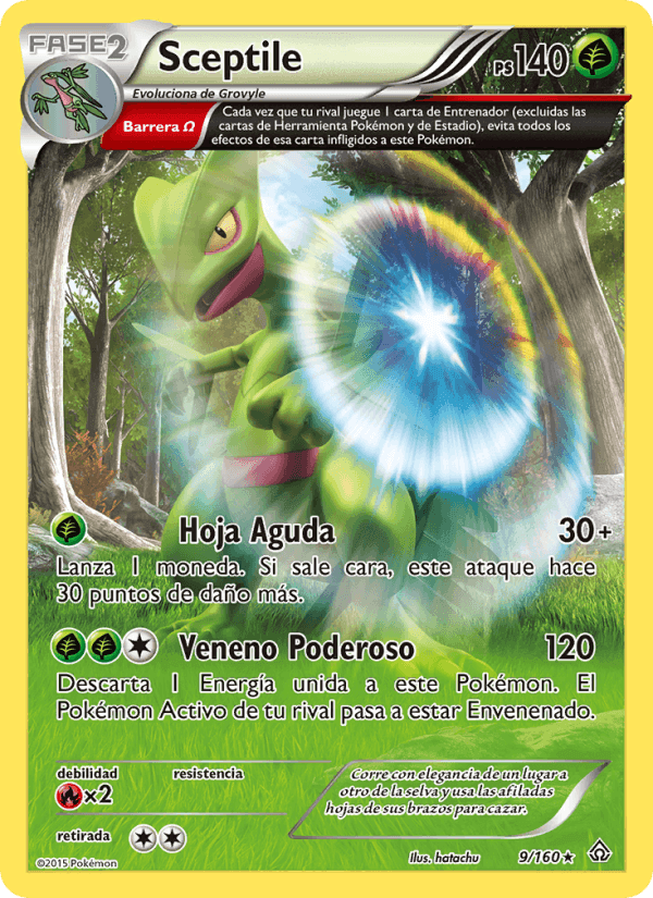 Sceptile, carta 9 de Duelos Primigenios