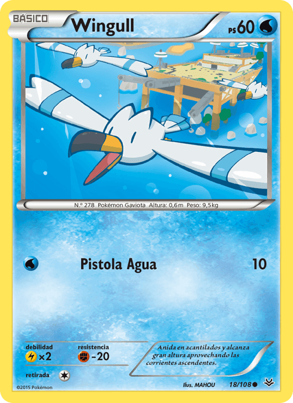 Wingull, carta 18 de Cielos Rugientes