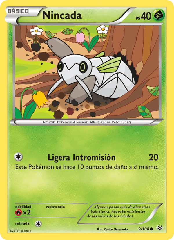 Nincada, card 9 from Cielos Rugientes
