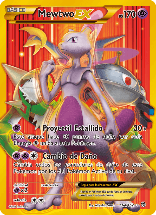 Mewtwo EX, card 164 from Turbo Impulso