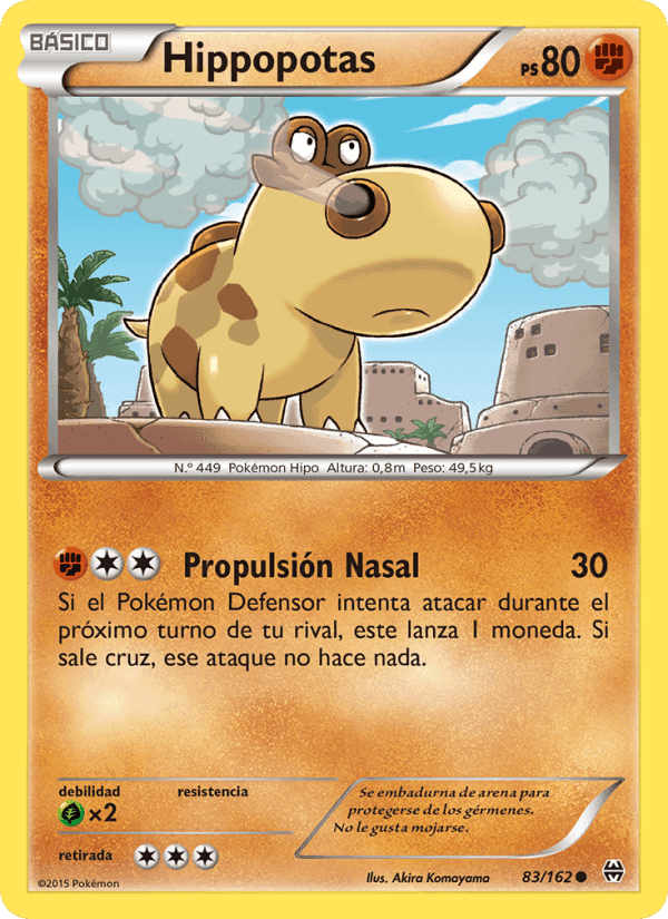 Hippopotas, card 83 from Turbo Impulso