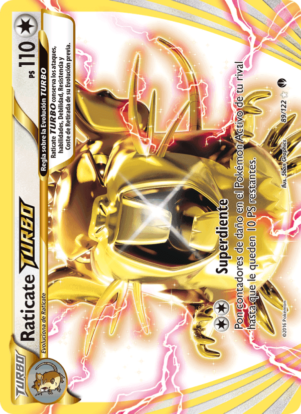 Raticate TURBO, card 89 from TURBOLímite