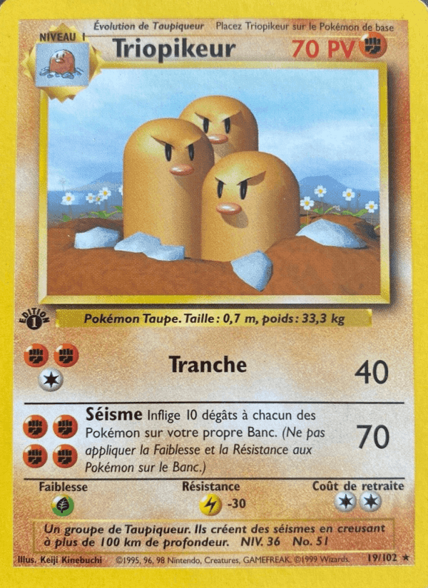 Triopikeur, carte 19 de Set de Base