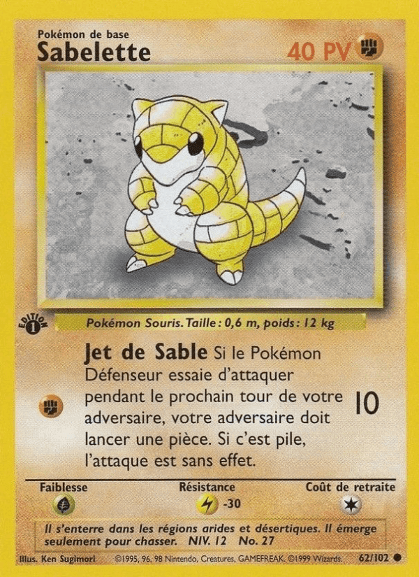 Sabelette, carte 62 de Set de Base