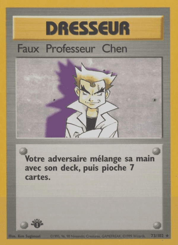 Faux Professeur Chen, carte 73 de Set de Base