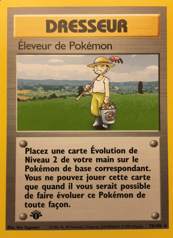 Éleveur de Pokémon, carte 76 de Set de Base