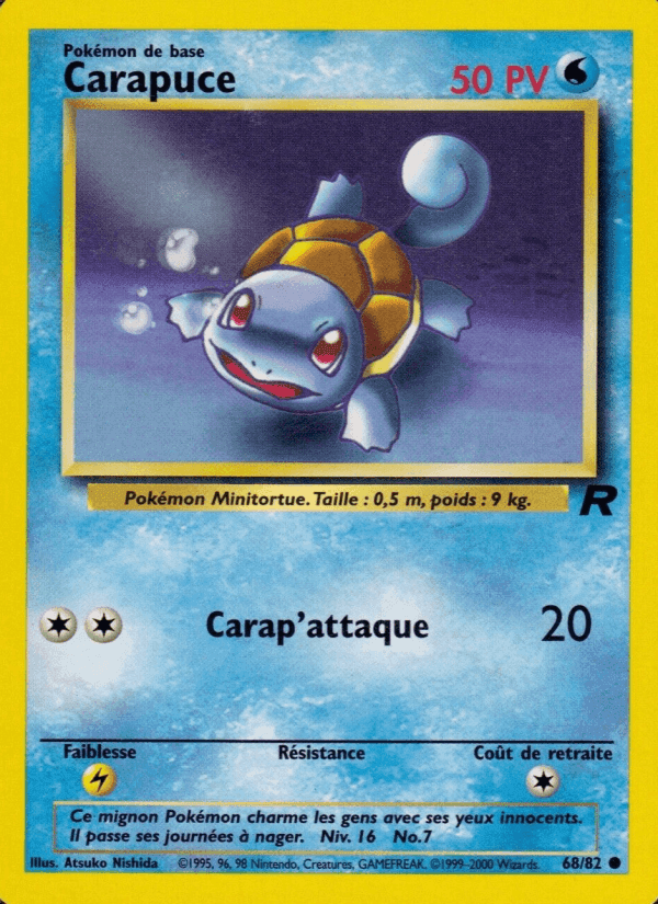 Carapuce, carte 68 de Team Rocket